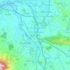 Mapa topográfico Noáin, mapa de relieve, mapa de altitud