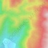 Mapa topográfico Mohini Shikhara, mapa de relieve, mapa de altitud