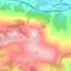 Mapa topográfico Cerredo, mapa de relieve, mapa de altitud