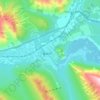 Mapa topográfico Banff, mapa de relieve, mapa de altitud