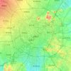 Mapa topográfico Chengdú, mapa de relieve, mapa de altitud