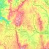 Mapa topográfico Guitiriz, relieve, altitud