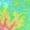 Mapa topográfico Arano, mapa de relieve, mapa de altitud