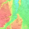 Mapa topográfico Cornebarrieu, altitud, relieve
