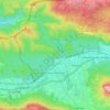 Mapa topográfico Echarri-Aranaz, mapa de relieve, mapa de altitud