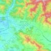 Mapa topográfico Egüés, mapa de relieve, mapa de altitud