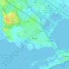 Mapa topográfico Pérols, altitud, relieve