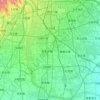 Mapa topográfico 大兴区, mapa de relieve, mapa de altitud