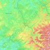 Mapa topográfico Épinal, altitud, relieve