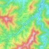 Mapa topográfico Igantzi, mapa de relieve, mapa de altitud