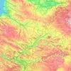 Mapa topográfico Picardie, altitud, relieve
