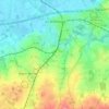 Mapa topográfico Dol-de-Bretagne, mapa de relieve, mapa de altitud