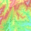 Mapa topográfico Banaue, mapa de relieve, mapa de altitud