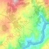 Mapa topográfico Coles, mapa de relieve, mapa de altitud