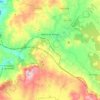 Mapa topográfico Baños de Molgas, relieve, altitud