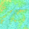 Mapa topográfico Nankín, mapa de relieve, mapa de altitud
