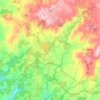 Mapa topográfico Melide, relieve, altitud