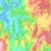 Mapa topográfico Lousame, altitud, relieve