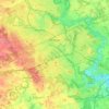 Mapa topográfico Kitchener, mapa de relieve, mapa de altitud