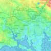 Mapa topográfico Vannes, mapa de relieve, mapa de altitud