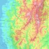 Mapa topográfico Benguet, mapa de relieve, mapa de altitud