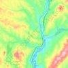 Mapa topográfico Barnet, mapa de relieve, mapa de altitud