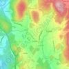 Mapa topográfico César, mapa de relieve, mapa de altitud