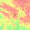 Mapa topográfico Cazalla de la Sierra, altitud, relieve