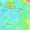 Mapa topográfico Huarte, relieve, altitud
