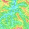 Mapa topográfico Tolosa, altitud, relieve