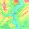 Mapa topográfico Durango, mapa de relieve, mapa de altitud