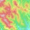 Mapa topográfico Oms, altitud, relieve