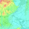 Mapa topográfico Komitat Baranya, mapa de relieve, mapa de altitud