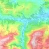 Mapa topográfico Arredondo, mapa de relieve, mapa de altitud