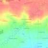 Mapa topográfico Le Poncet, mapa de relieve, mapa de altitud