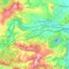 Mapa topográfico Reocín, mapa de relieve, mapa de altitud