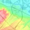 Mapa topográfico Castejón, mapa de relieve, mapa de altitud