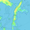 Mapa topográfico Île-aux-Moines, mapa de relieve, mapa de altitud