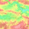 Mapa topográfico Guignen, mapa de relieve, mapa de altitud