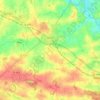 Mapa topográfico Janzé, mapa de relieve, mapa de altitud
