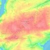 Mapa topográfico Pleumeur-Gautier, mapa de relieve, mapa de altitud