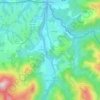 Mapa topográfico Urdax, mapa de relieve, mapa de altitud