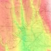 Mapa topográfico Columbus, mapa de relieve, mapa de altitud
