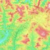 Mapa topográfico Erro, relieve, altitud
