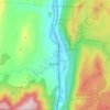 Mapa topográfico Danby, mapa de relieve, mapa de altitud