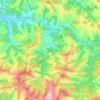 Mapa topográfico Sobrescobio, altitud, relieve