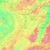 Mapa topográfico Grand Est, altitud, relieve