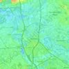 Mapa topográfico Malinas, mapa de relieve, mapa de altitud