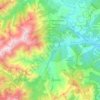 Mapa topográfico Venaco, altitud, relieve