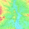 Mapa topográfico Larraga, mapa de relieve, mapa de altitud